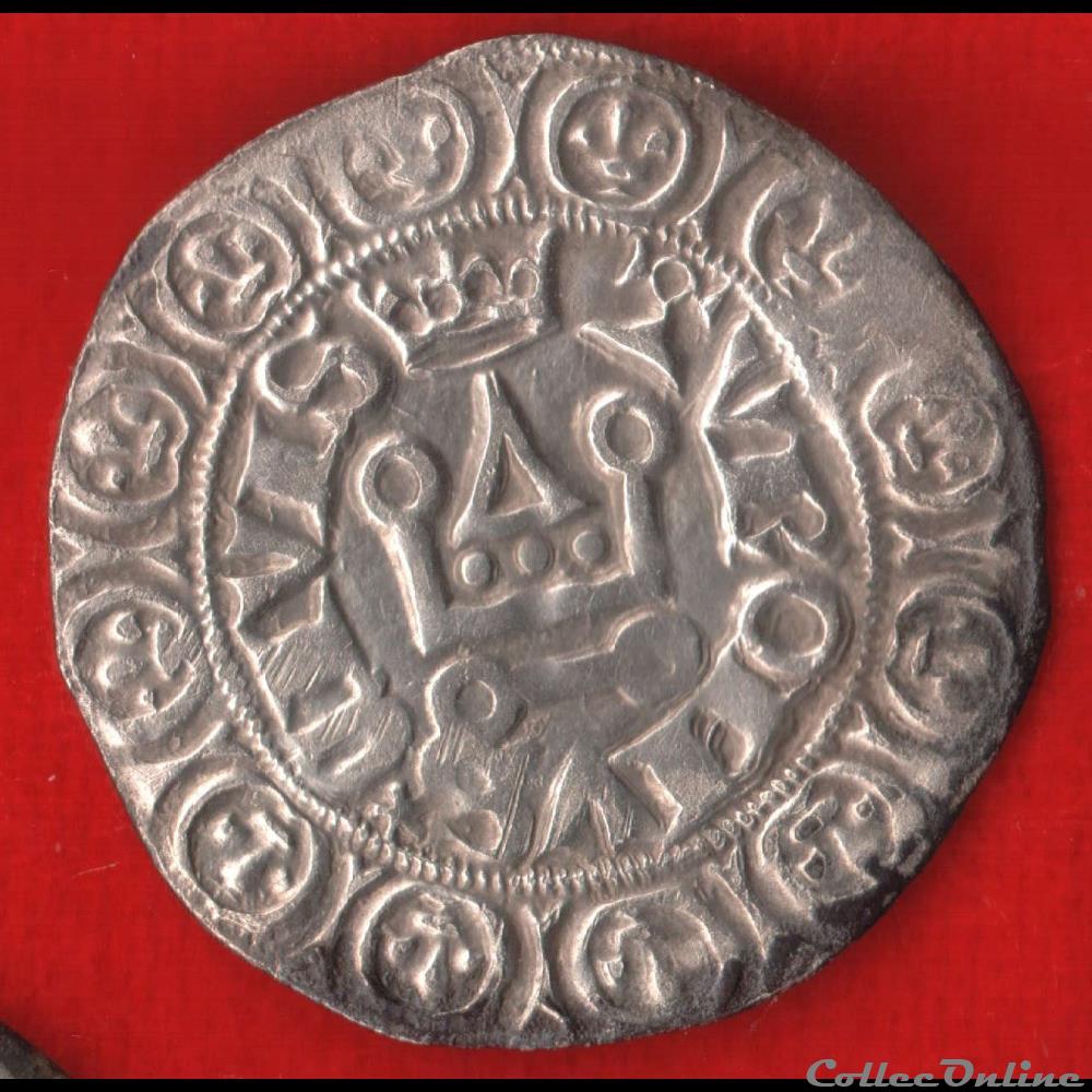 monnaies europe medievale a france royales gros tournois 1369