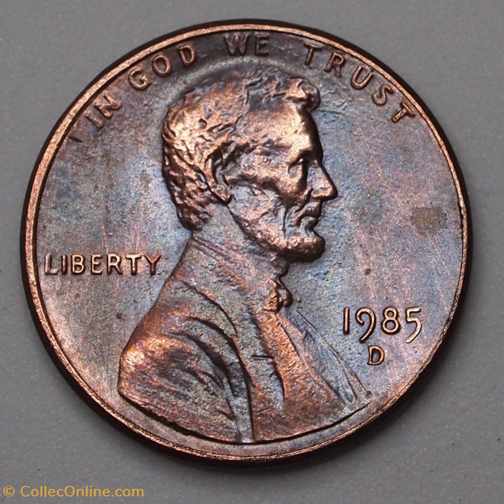 monnaie monde etat uni 1 cent 1985 d