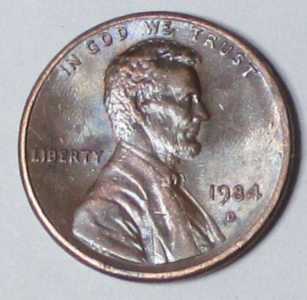 1 Cent - 1984 D monnaies monde etats unis 1 cent 1984 d