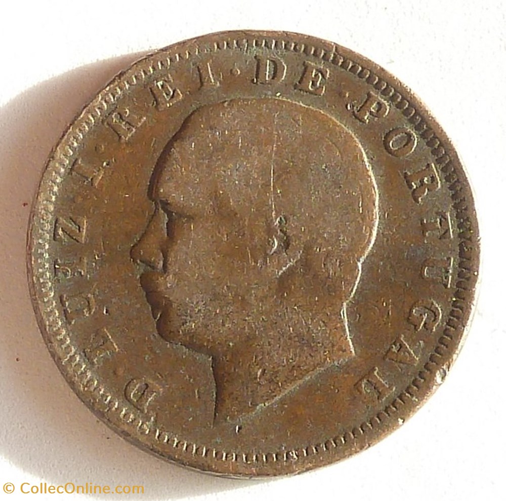 monnaies monde portugal 20 reis 1882