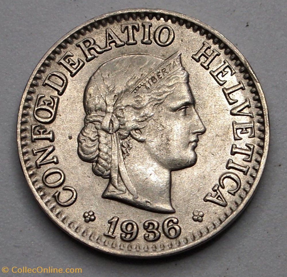 10 Centimes - 1936 B monnaie monde suisse 10 centimes 1936 b