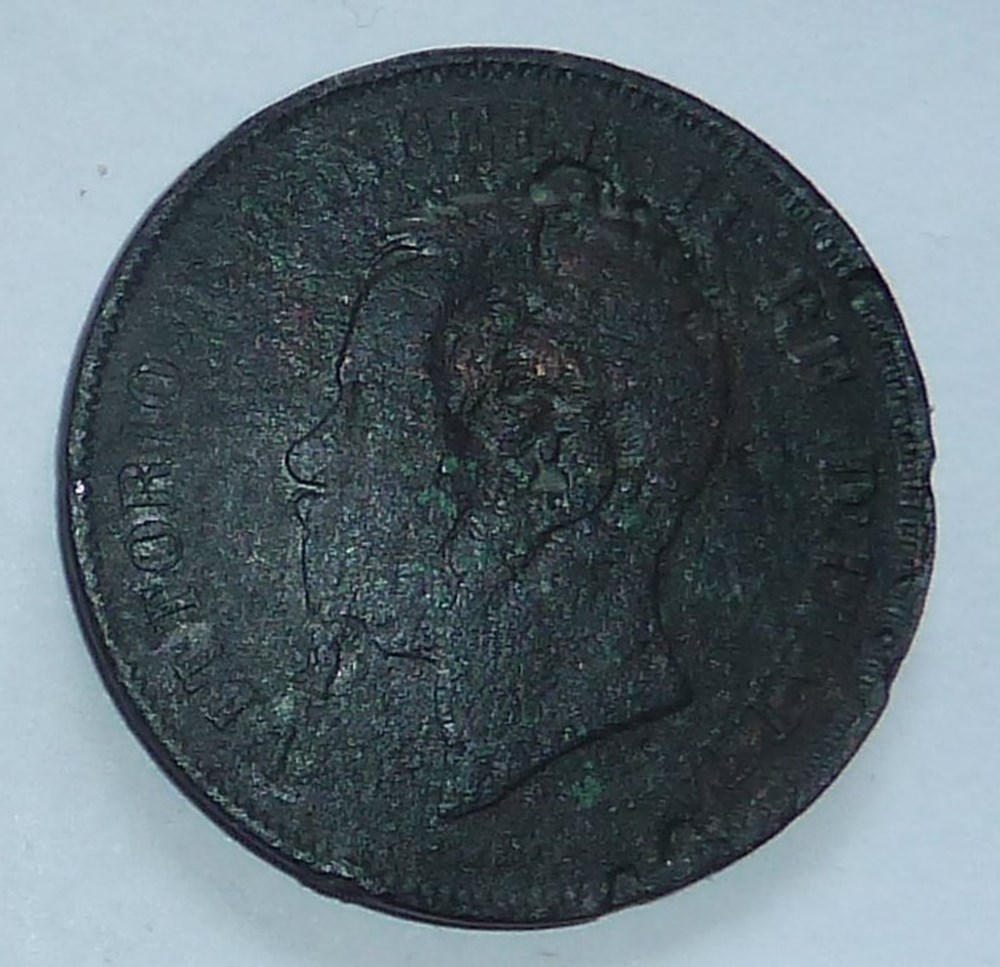 monnaies monde italie 5 centesimi 1861 m