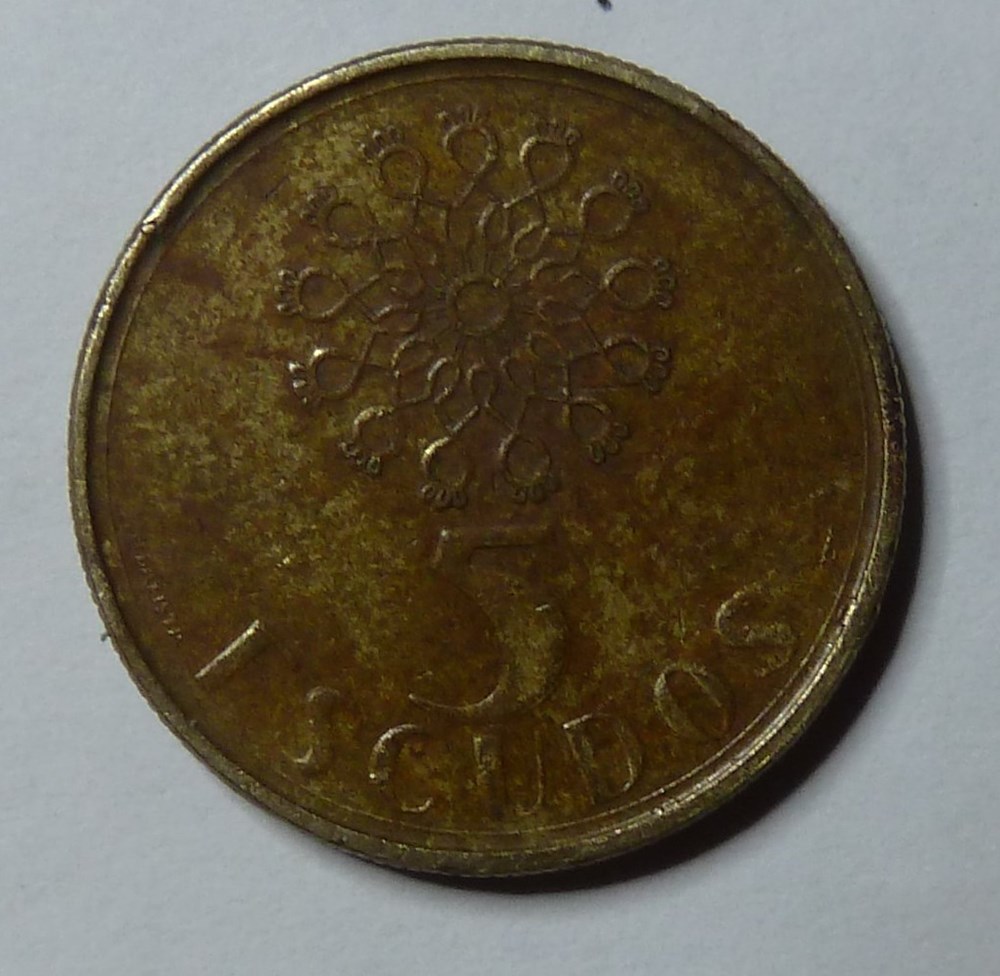 5 Escudos - 1990 monnaies monde portugal 5 escudos 1990