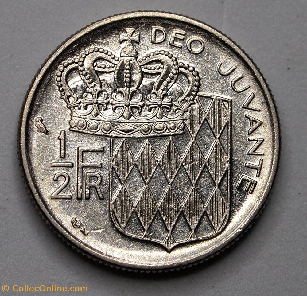 1/2 Franc - 1965 monnaie monde monaco 1 2 franc 1965