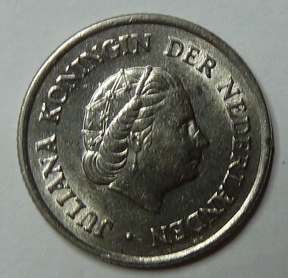 25 Cents - 1965 monnaies monde pays bas 25 cents 1965