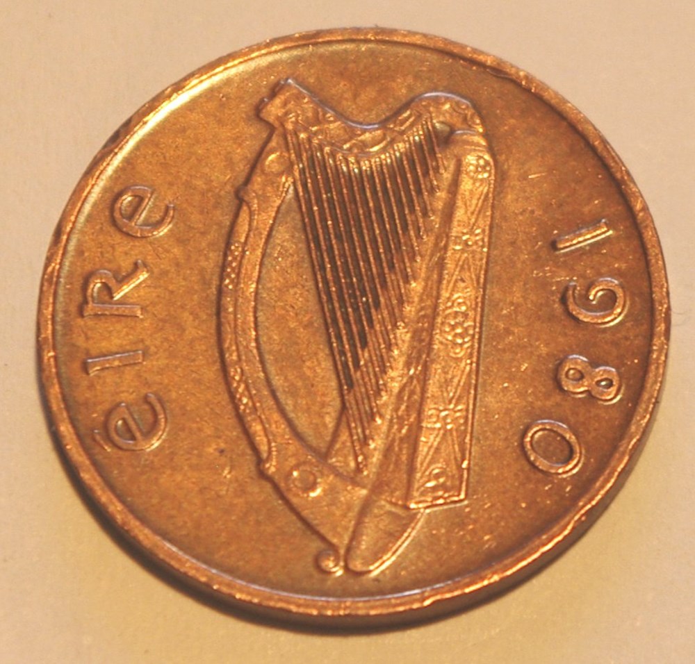 1 Penny - 1980 monnaies monde irlande 1 penny 1980