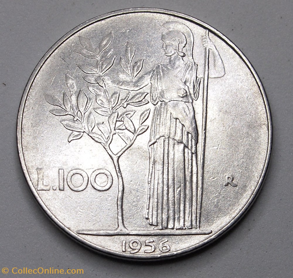 100 Lires - 1956 R monnaies monde italie 100 lires 1956 r