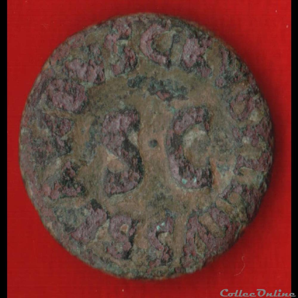 Rubellius Blandus - Quadrans monnaies antiques romaines provinciales rubellius blandus quadrans