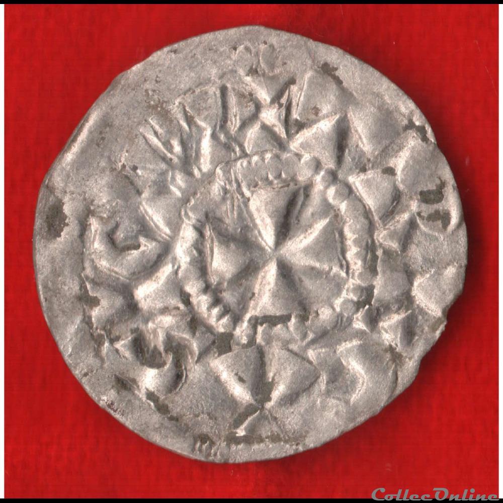 Comté de Champagne - X-XIème - Denier monnaies europe medievale france feodales comte de champagne x xieme denier