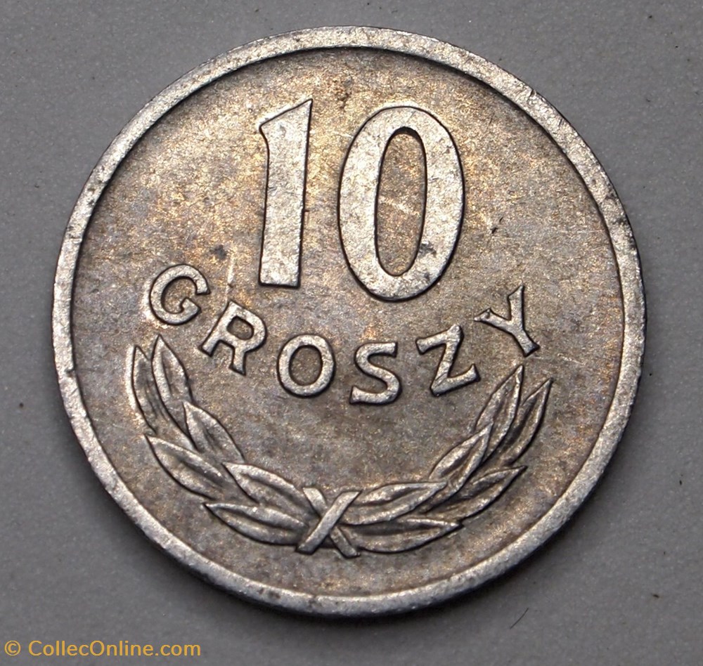 10 Groszy - 1965 MW monnaies monde pologne 10 groszy 1965 mw
