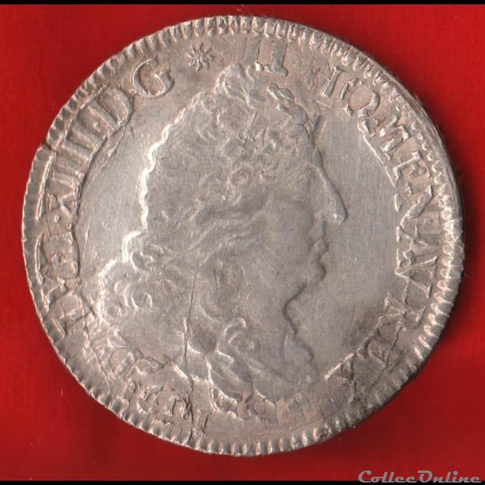 monnaies europe medievale france royales demi ecu aux huit l 1691 paris
