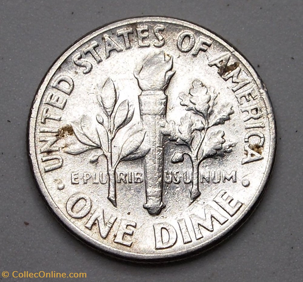 1 dime ( 10 cents ) - 1958 monnaie monde etat uni 1 dime 10 cents 1958