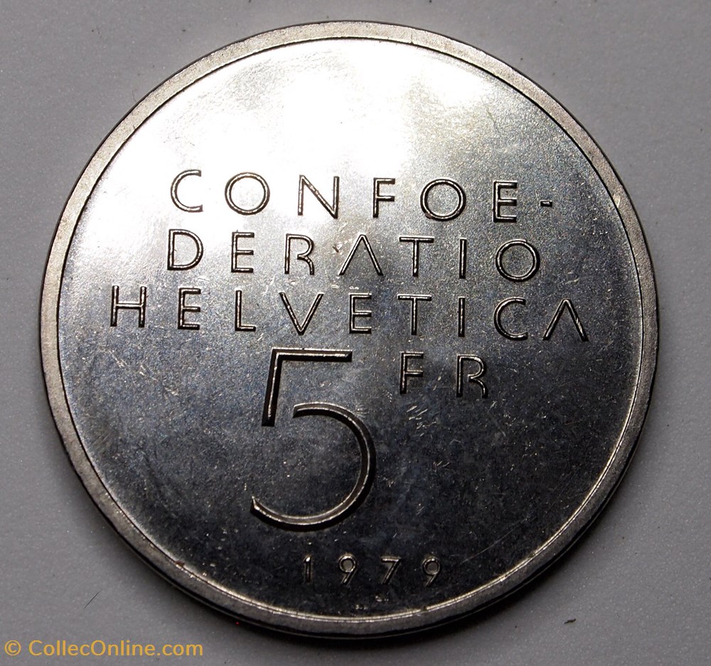 5 Francs - 1979 monnaies monde suisse 5 francs 1979