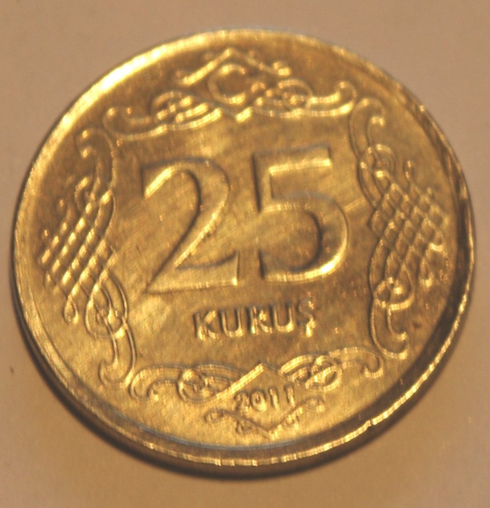 25 Kurus - 2011 monnaies monde turquie 25 kurus 2011