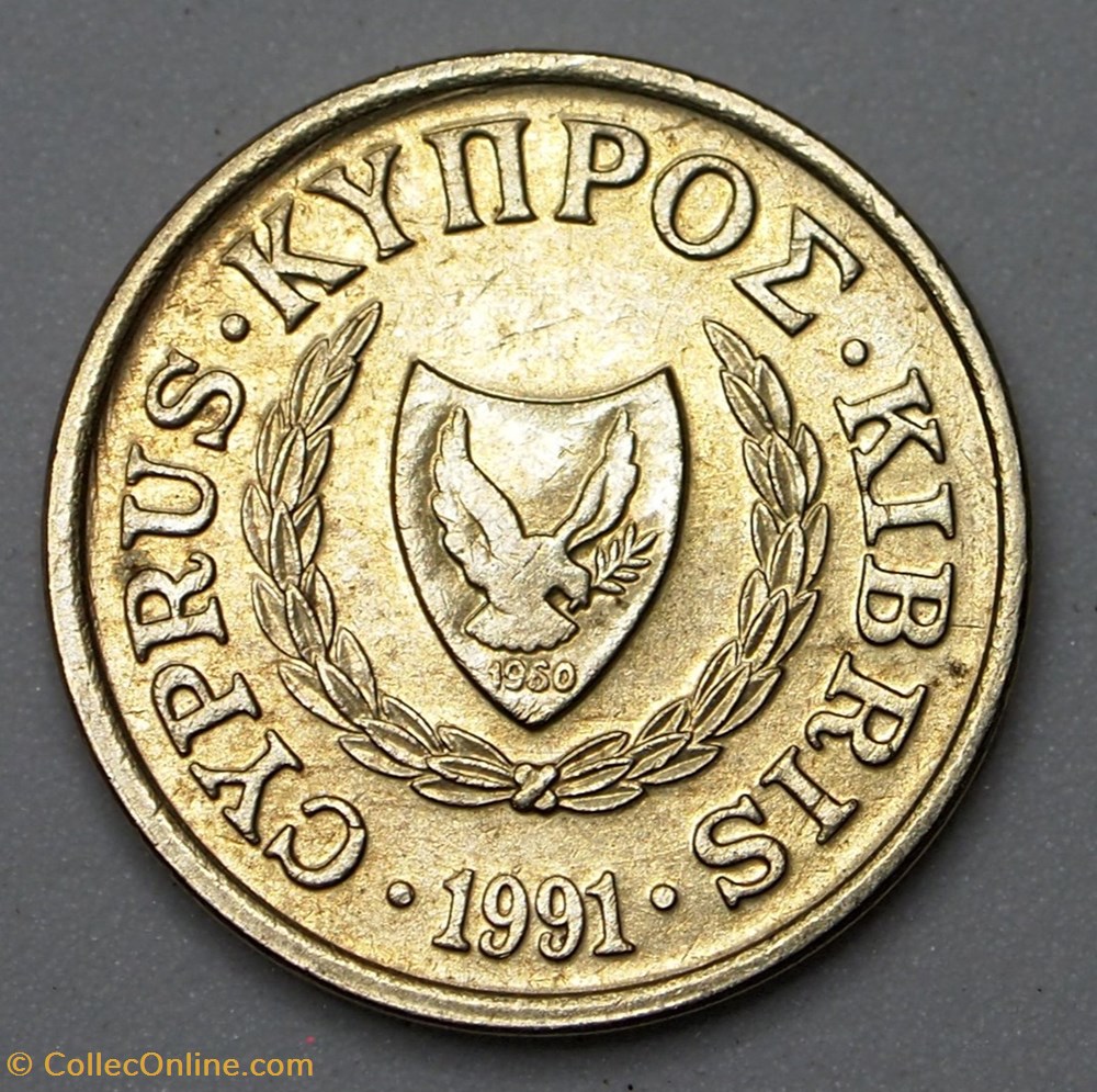 1 Cent - 1991 monnaies monde chypre 1 cent 1991