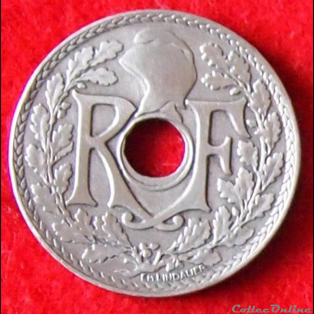 Lindauer - 25 Centimes - 1922 monnaies monde france lindauer 25 centimes 1922