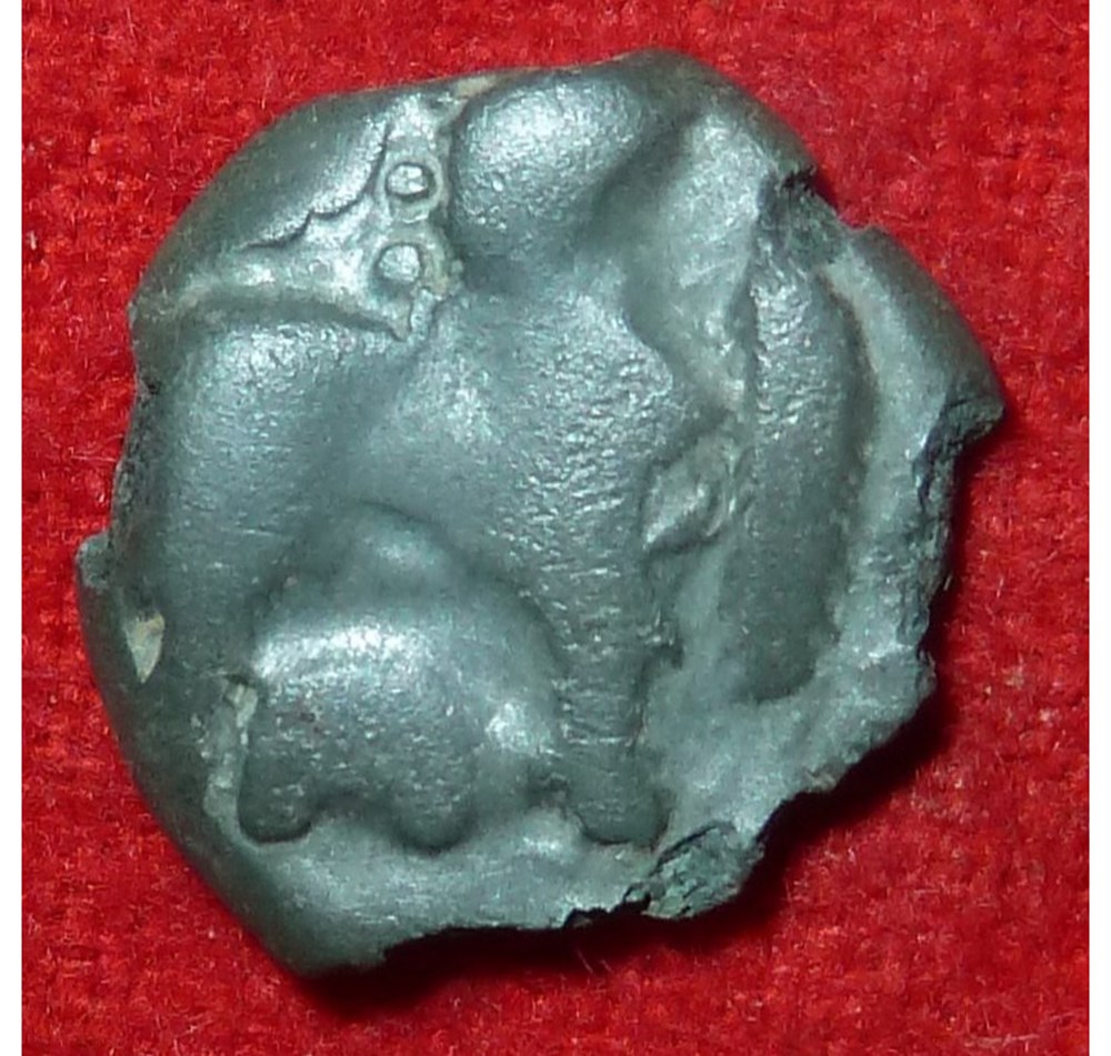 Suessions - Bronze EIVICIACOS au taureau et à l’épi monnaies antiques celtes suessions bronze eiviciacos au taureau et a l epi