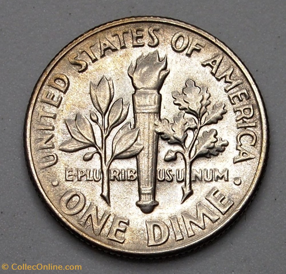 1 dime ( 10 cents ) - 1965 monnaie monde etat uni 1 dime 10 cents 1965