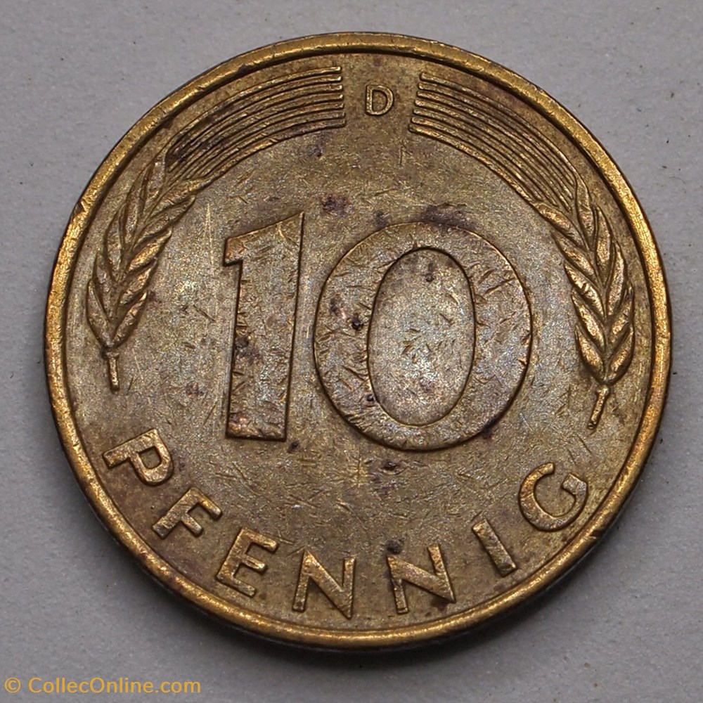 10 Pfennig - 1979 D - Coins - World - 1949-… : FRG - Fed. Rep. Germany