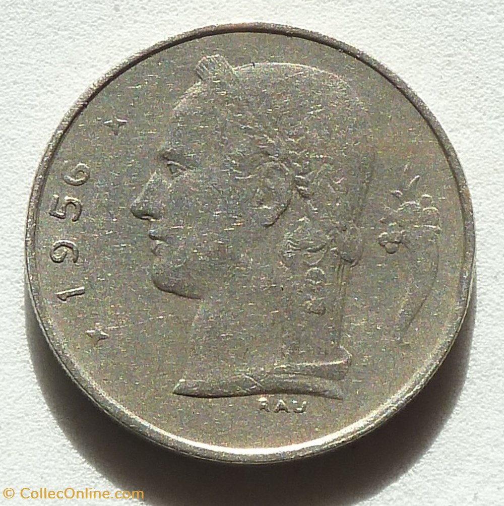 1 Franc - 1956 monnaies monde belgique 1 franc 1956