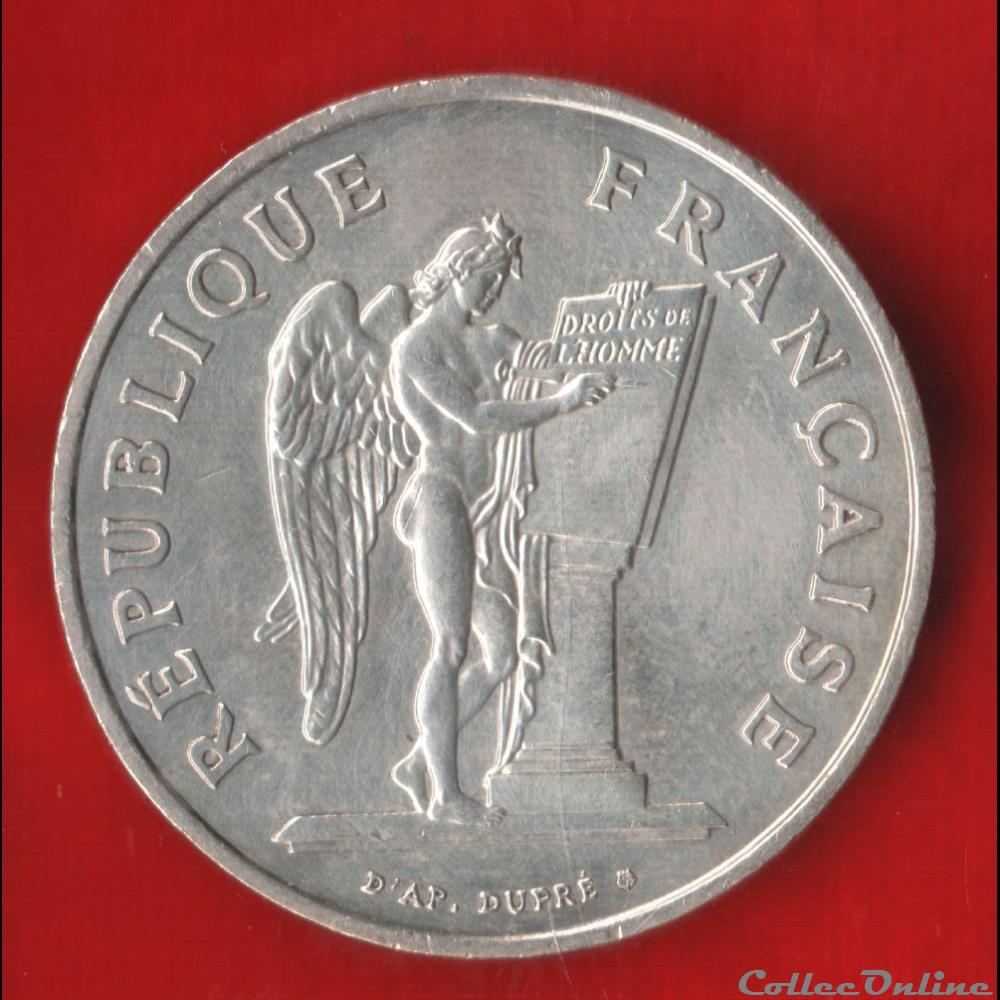 100 Francs - Droits de l'homme - 1989 monnaies monde france 100 francs droits de homme 1989