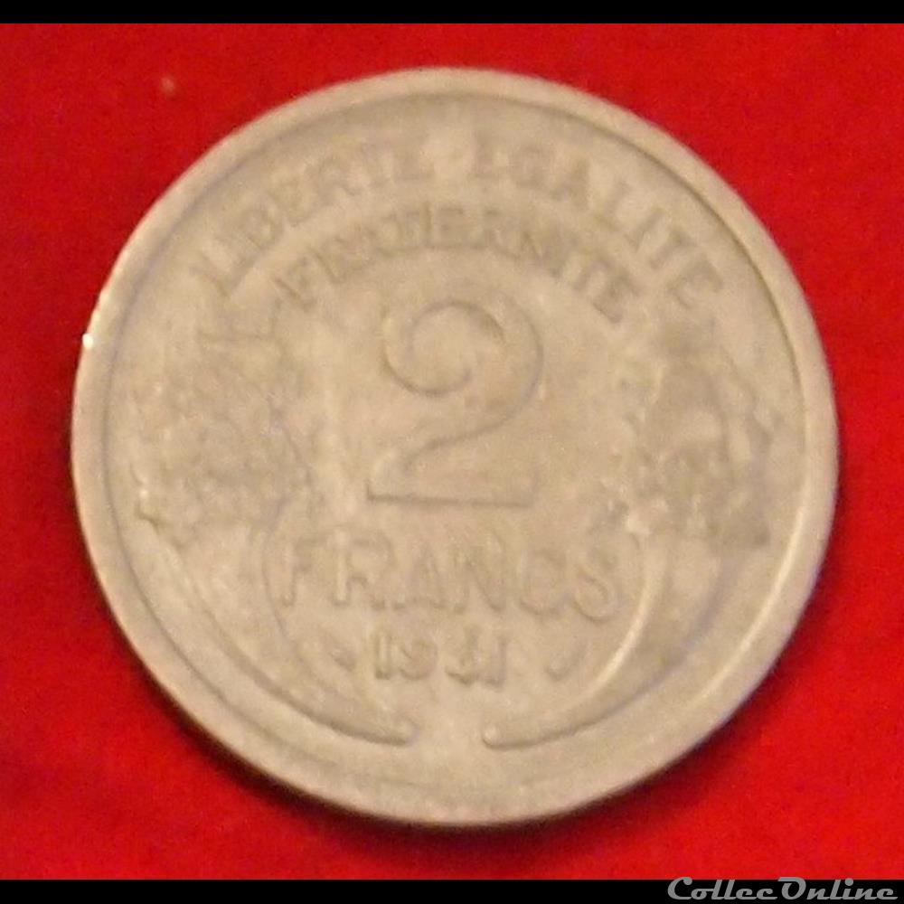 Morlon - 2 Francs - 1941 monnaies monde france morlon 2 francs 1941