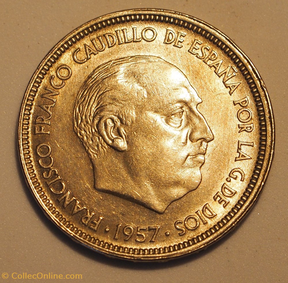 monnaie monde espagne 50 pesetas 1958