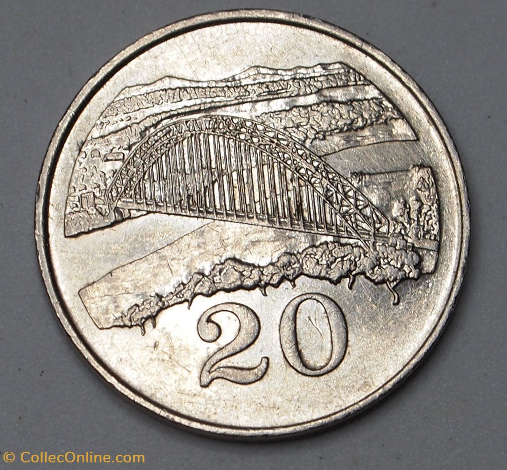 20 Cents - 1989 monnaies monde zimbabwe 20 cents 1989