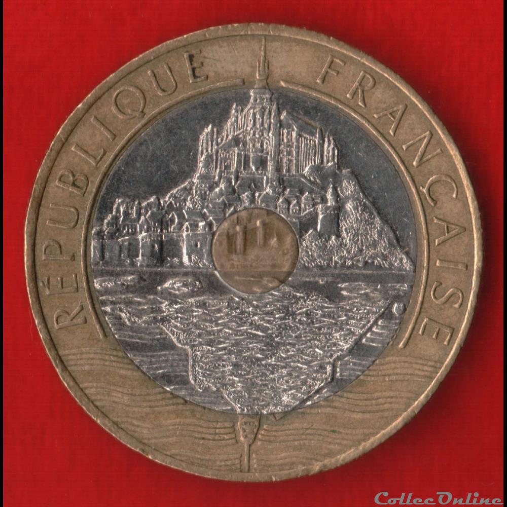 20 Francs - Mont Saint-Michel - 1992 V serré monnaies monde france 20 francs mont saint michel 1992 v serre