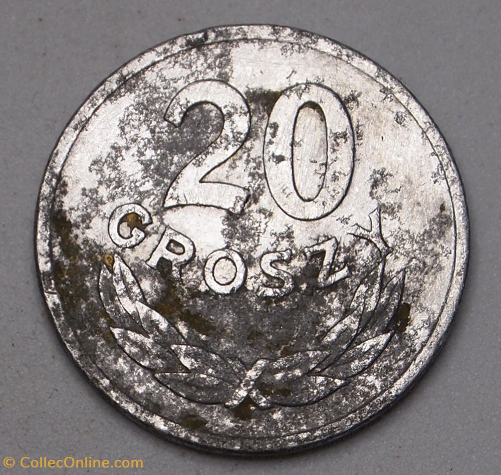 20 Groszy - 1949 monnaies monde pologne 20 groszy 1949