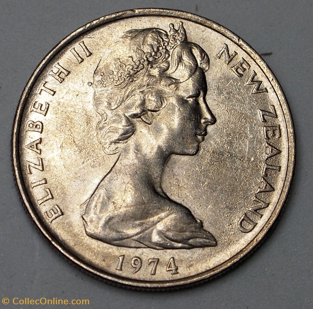 monnaies monde nouvelle zelande 10 cents 1974