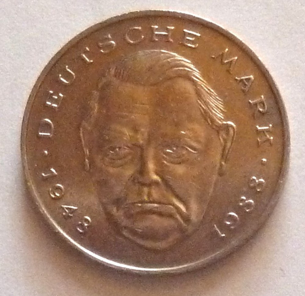 monnaies monde allemagne 2 mark 1990 f