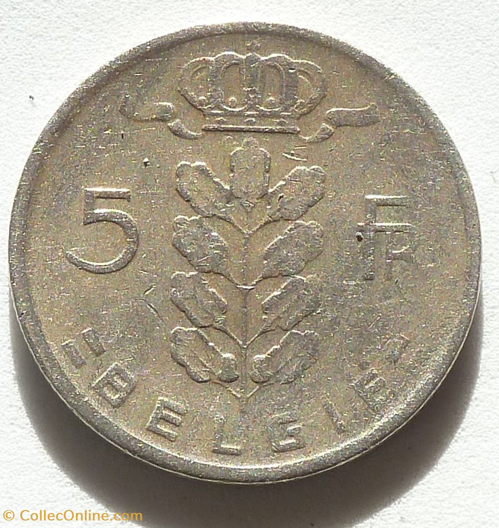 5 Francs - 1964 monnaies monde belgique 5 francs 1964
