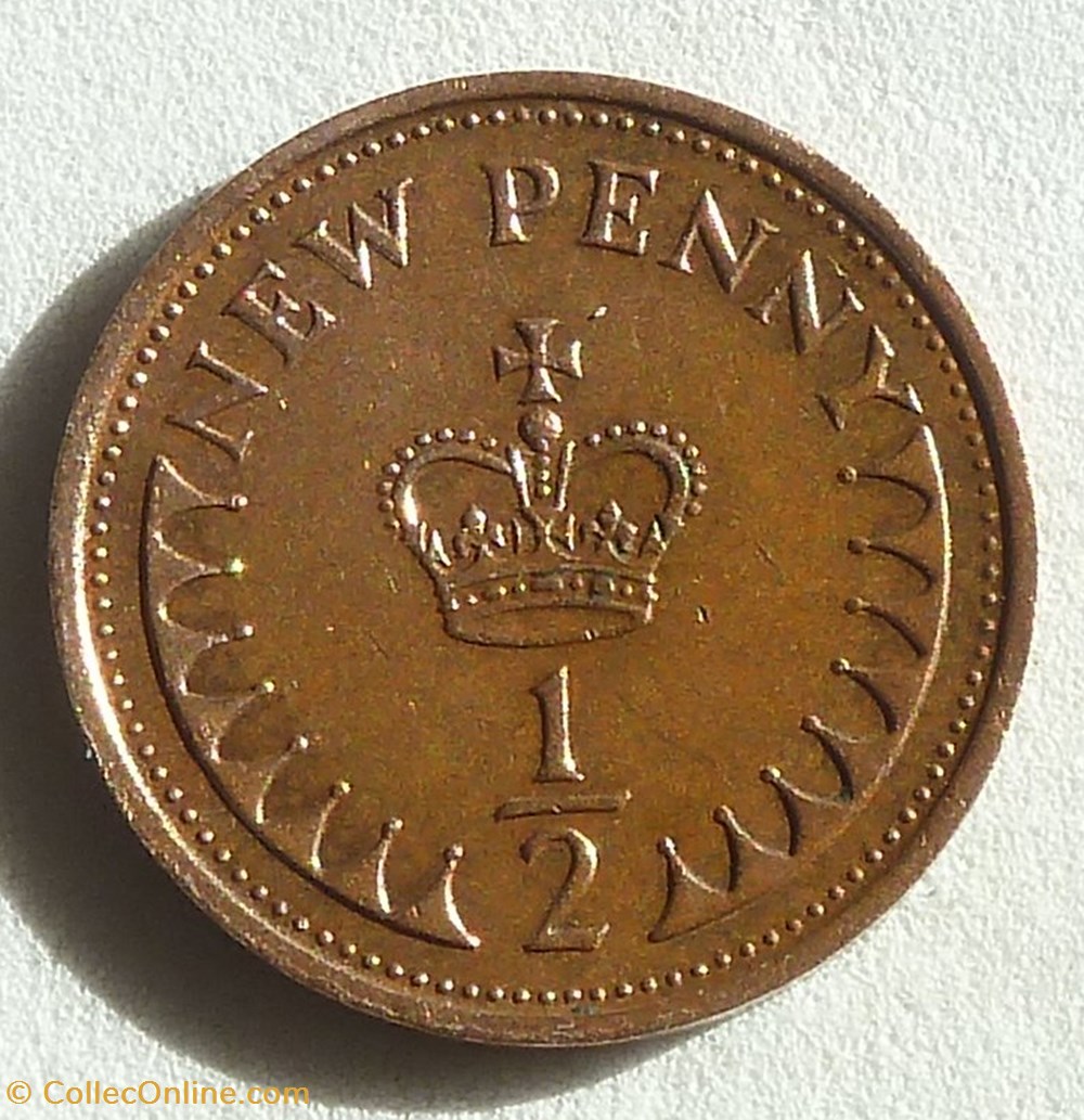 1/2 Penny - 1971 monnaies monde royaume uni 1 2 penny 1971