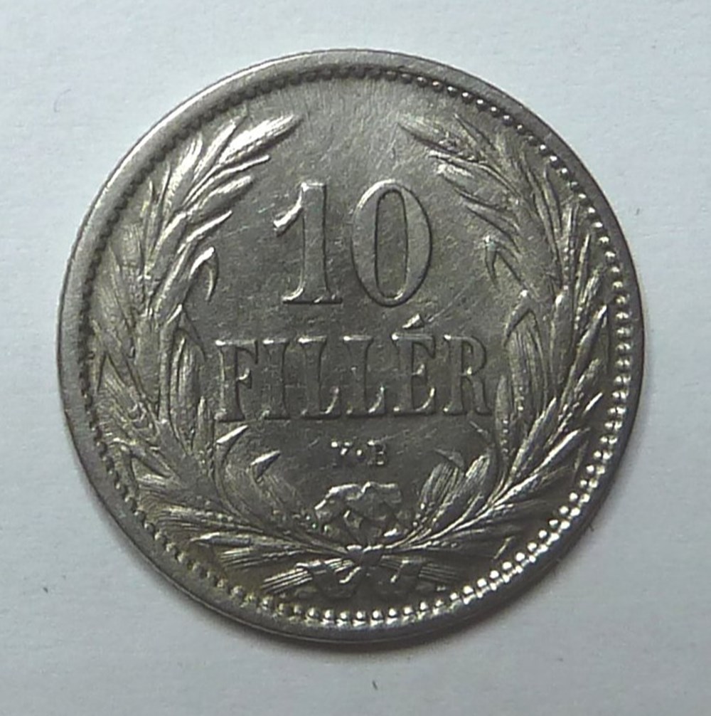 10 Filler - 1908 monnaies monde hongrie 10 filler 1908
