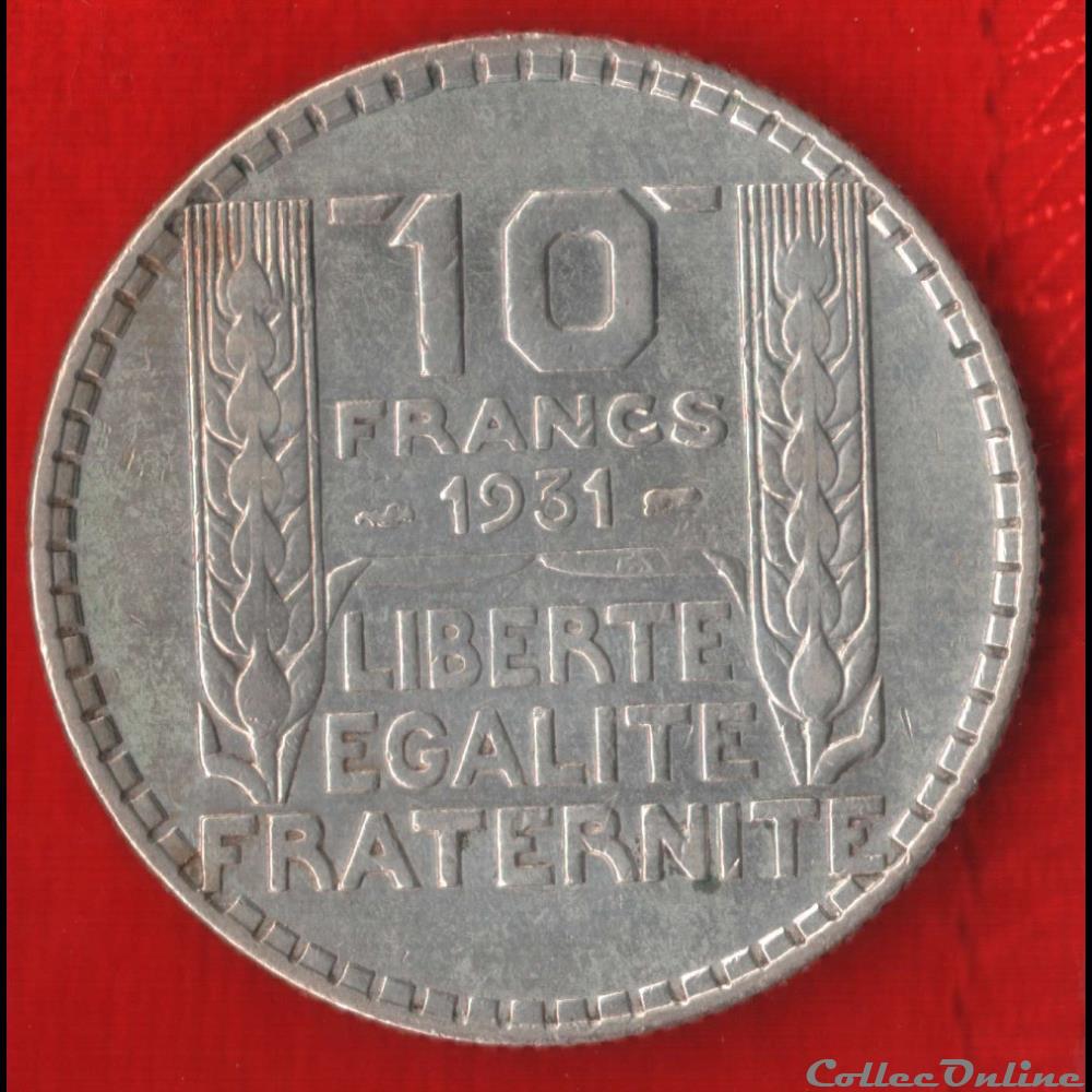 monnaies monde france turin 10 francs 1931