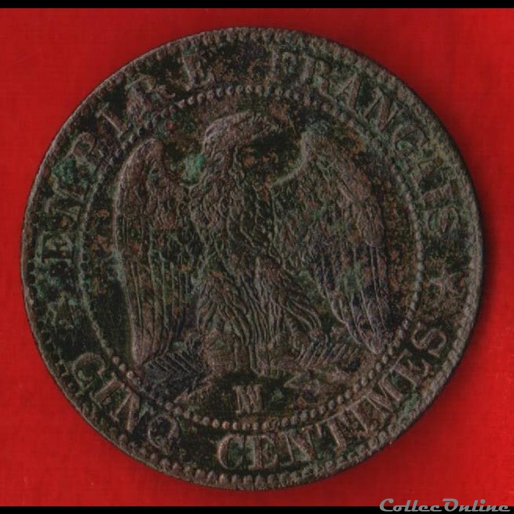Napoléon III - 5 Centimes - 1855 - Marseille monnaies monde france napoleon iii 5 centimes 1855 marseille