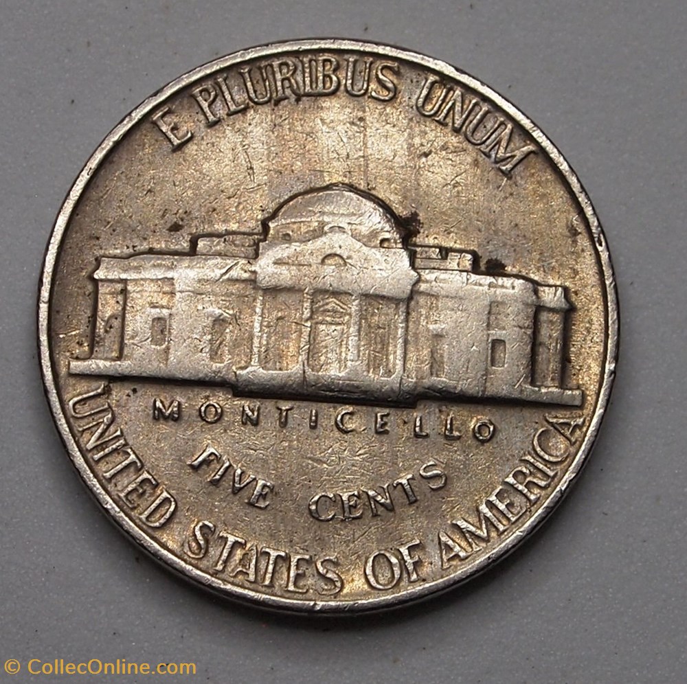 5 cents - 1961 monnaie monde etat uni 5 cents 1961