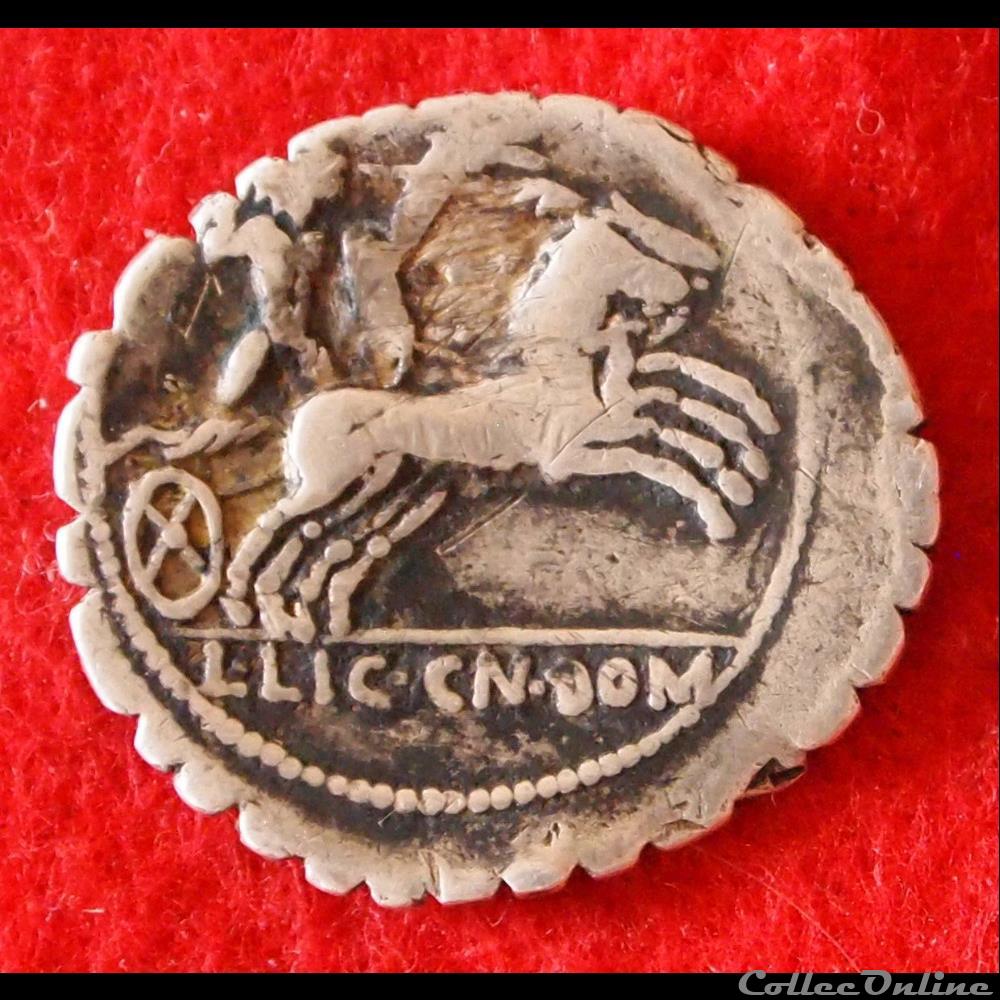 Poblicia - Denier serratus monnaies antiques romaines imperiales et republicaines poblicia denier serratus