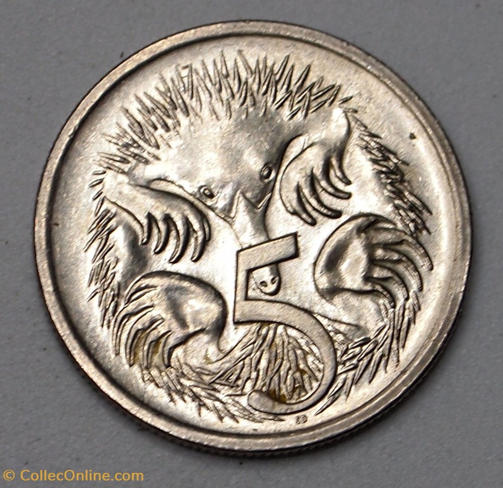 monnaies monde australie 5 cents 1989