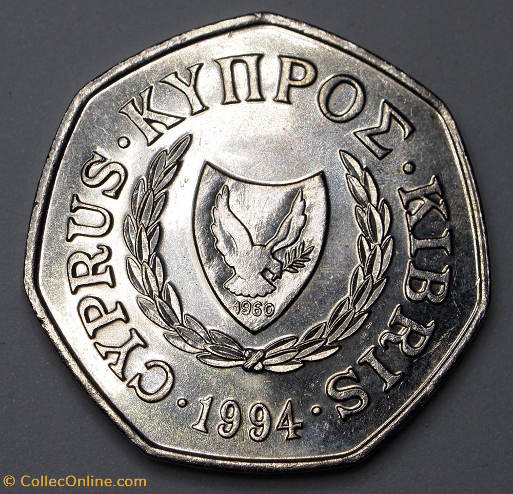 50 Cents - 1994 monnaies monde chypre 50 cents 1994