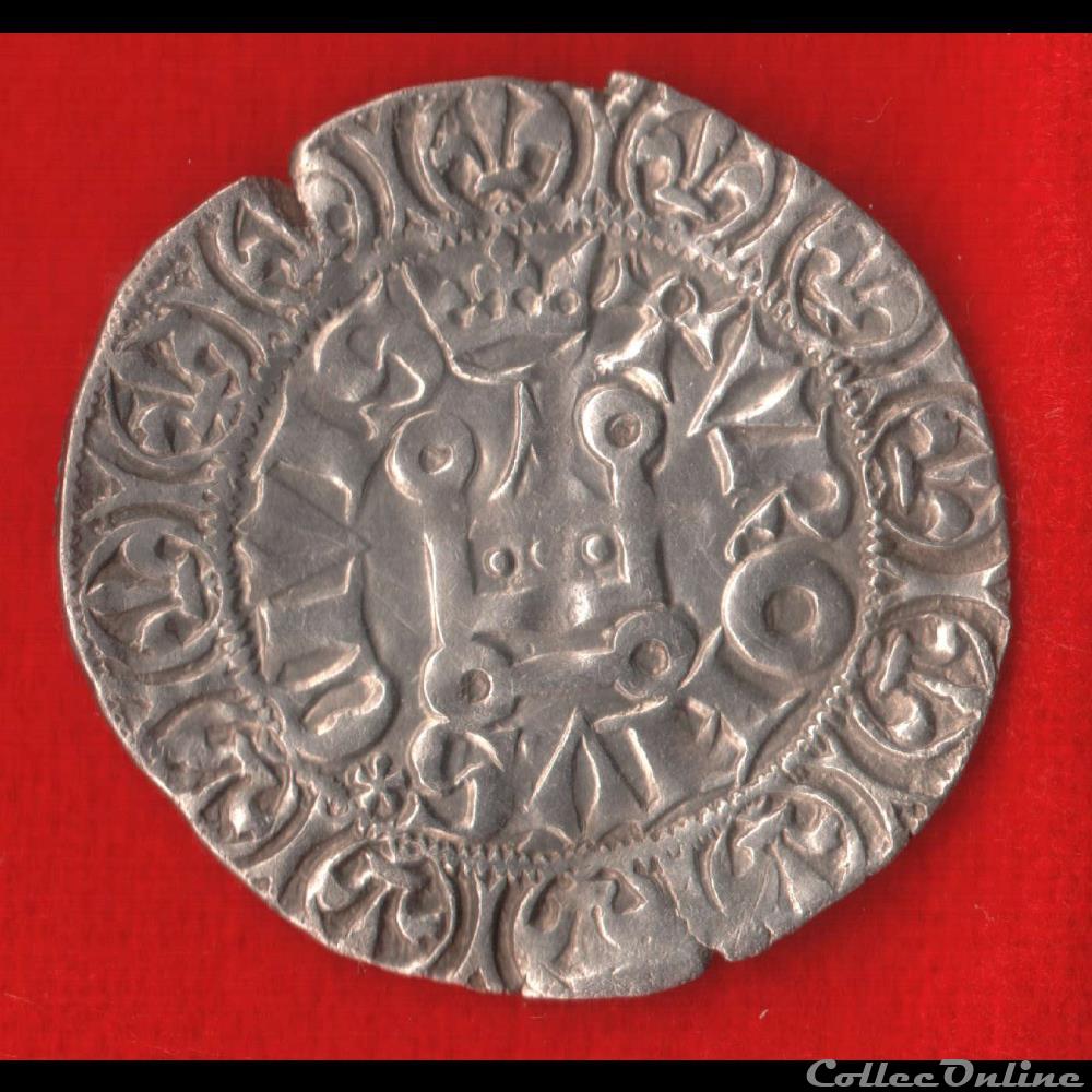 monnaies europe medievale a france royales gros tournois 1369