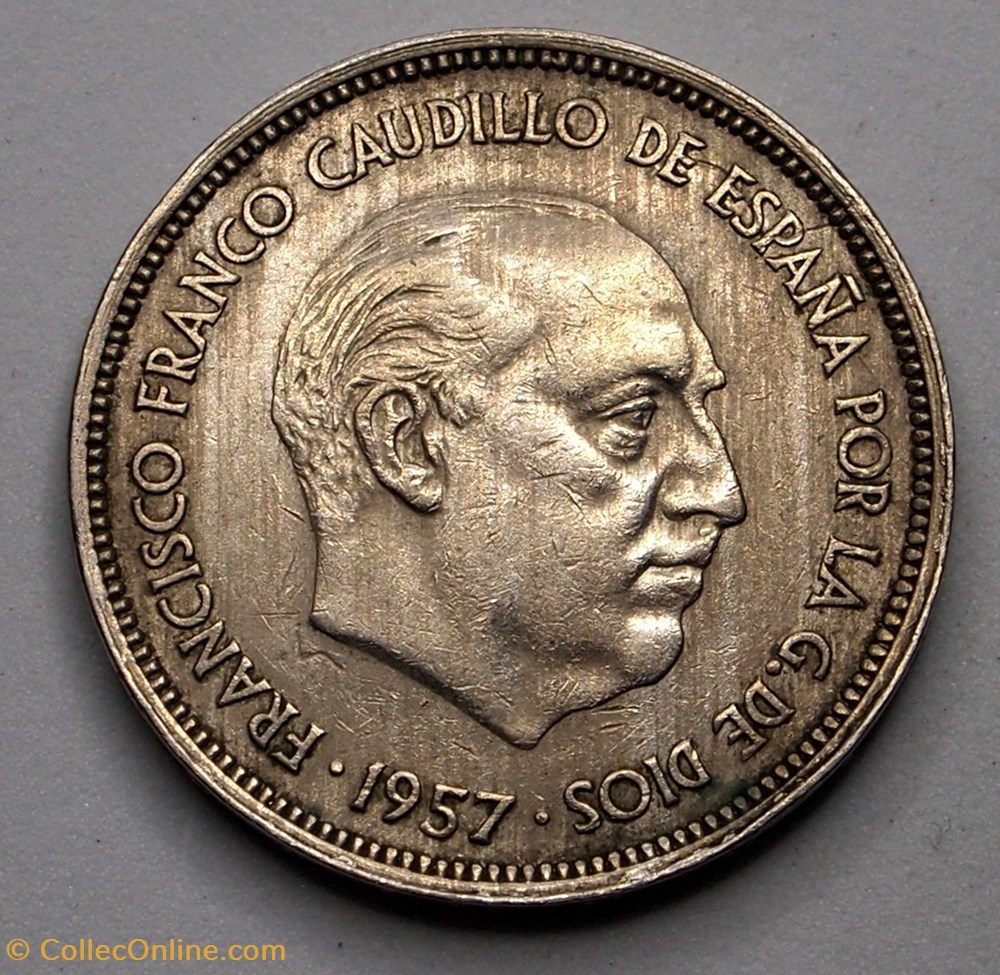 25 Pesetas - 1961 monnaie monde espagne 25 pesetas 1961