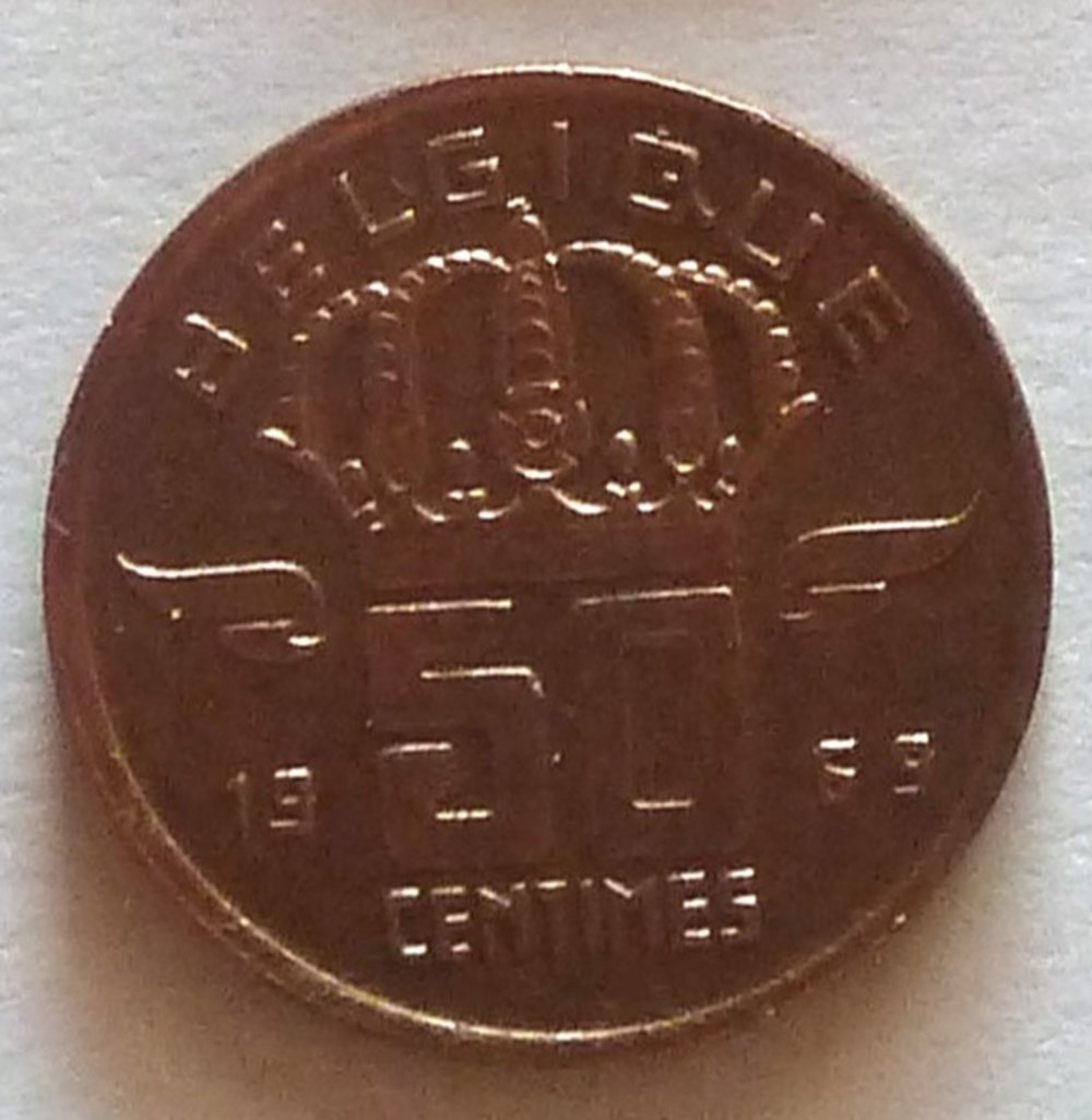 monnaies monde belgique 50 centimes 1969