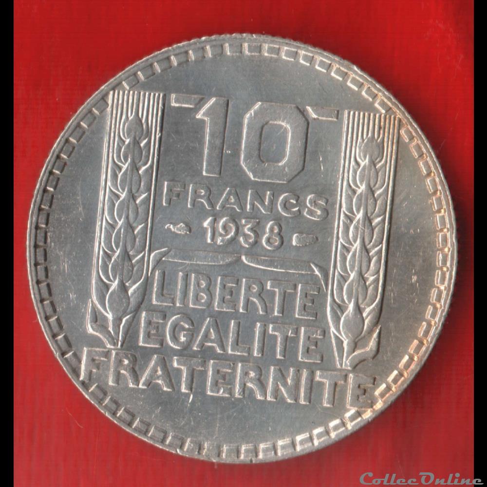 Turin - 10 Francs - 1938 monnaies monde france turin 10 francs 1938