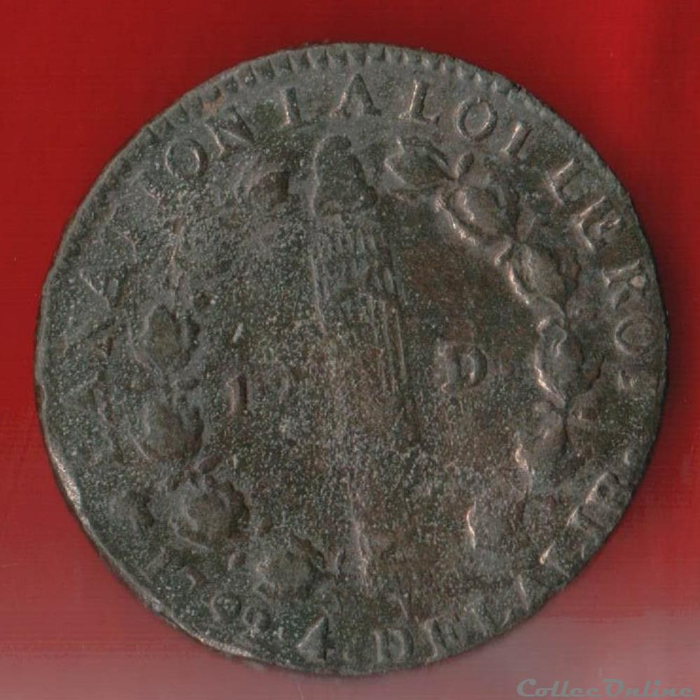 monnaies europe medievale a france royales 12 deniers 1792 dijon