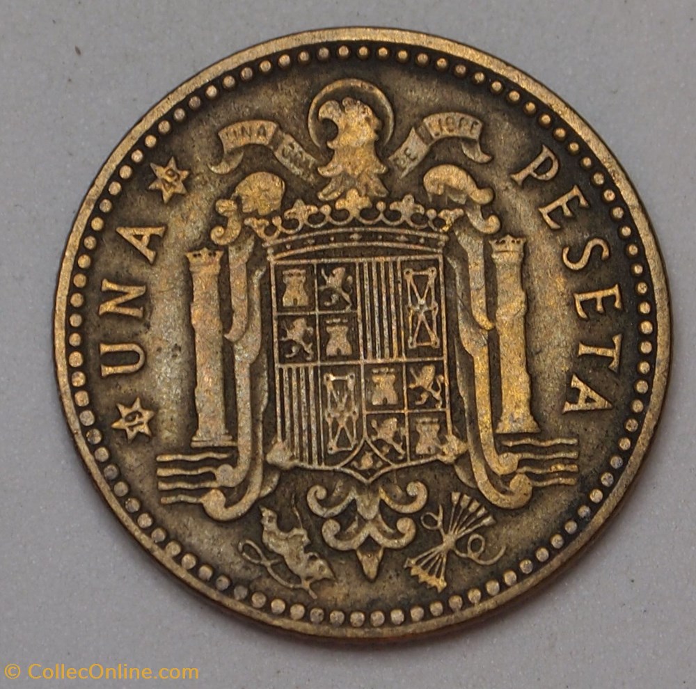 1 Peseta - 1949 monnaies monde espagne 1 peseta 1949