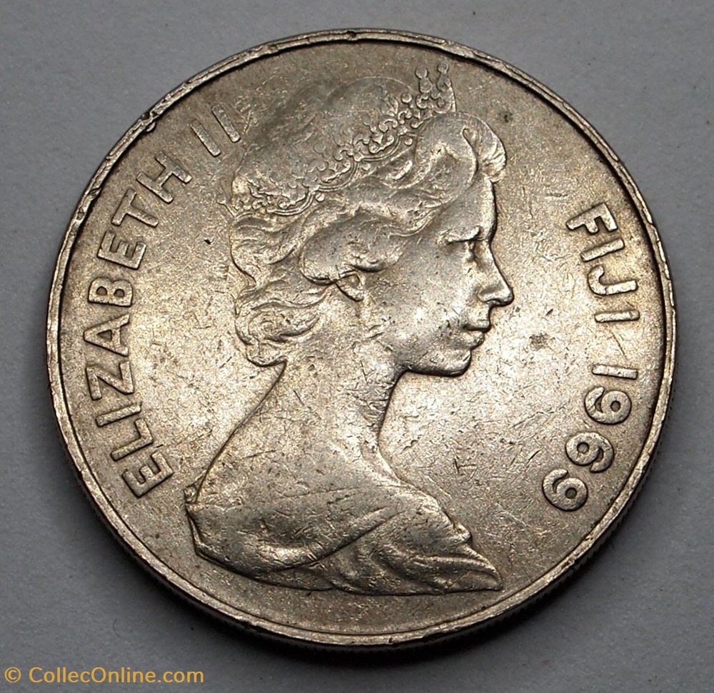 20 Cents - 1969 monnaie monde ile fidji 20 cents 1969