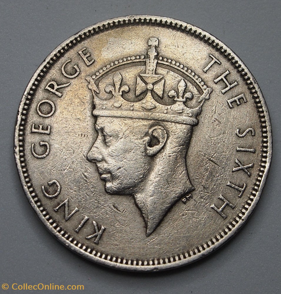 1 Roupie - 1951 monnaie monde maurice 1 roupie 1951