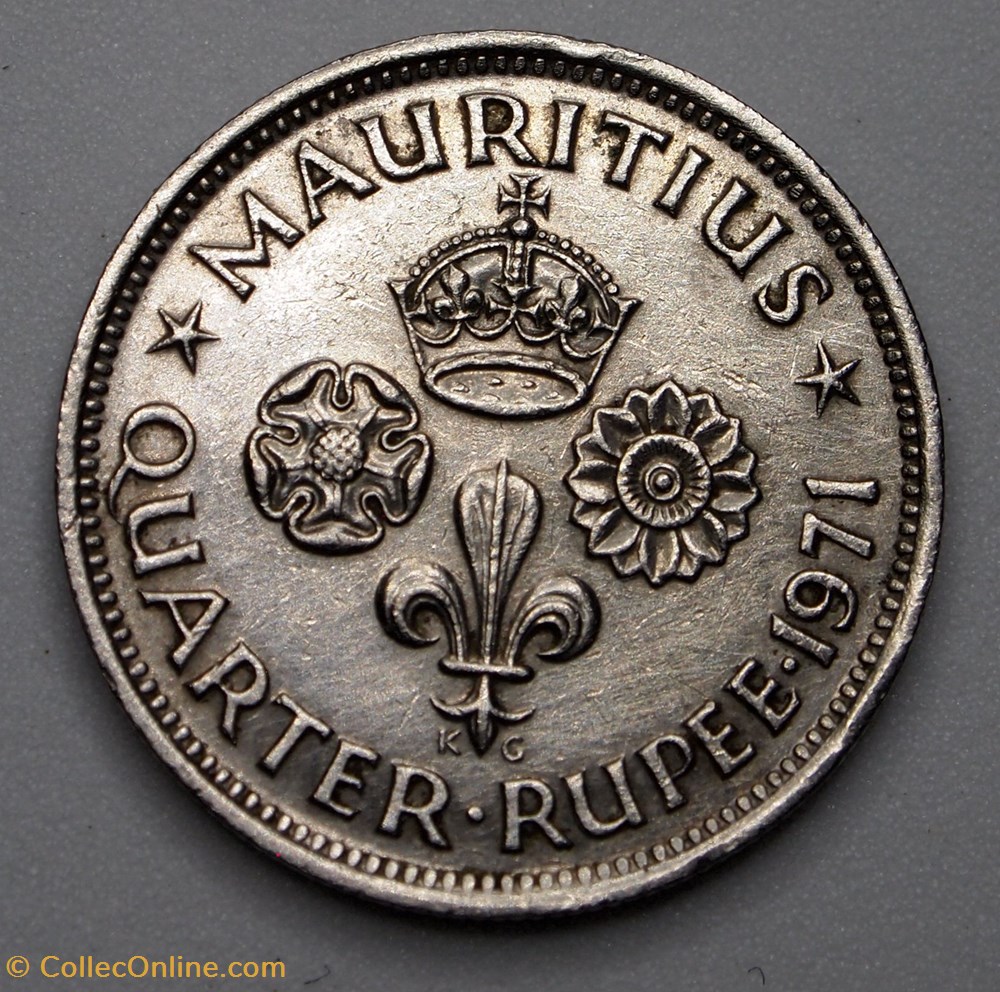 1/4 Rupee - 1971 monnaie monde maurice 1 4 rupee 1971